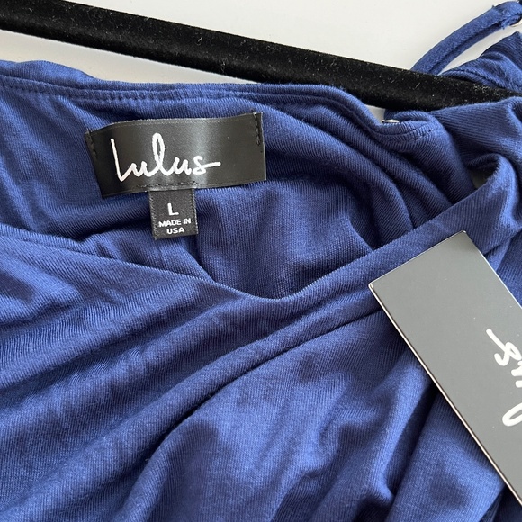 Lulu’s Blue spaghetti strap tshirt dress. - Picture 2 of 2